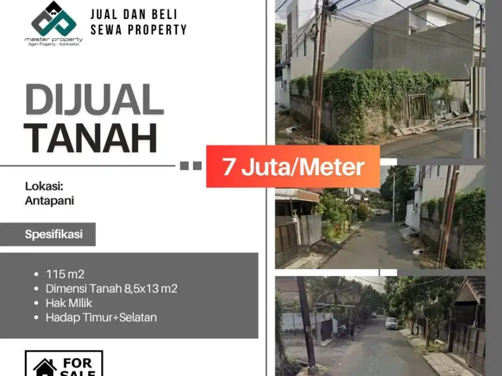 Jual cepat tanah kavling di Komplek elite Antapani Kota Bandung