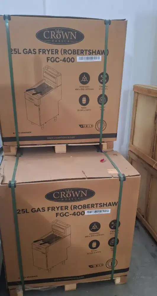 Deep Fryer Gas Crown Frying 25 Liter FGC-400