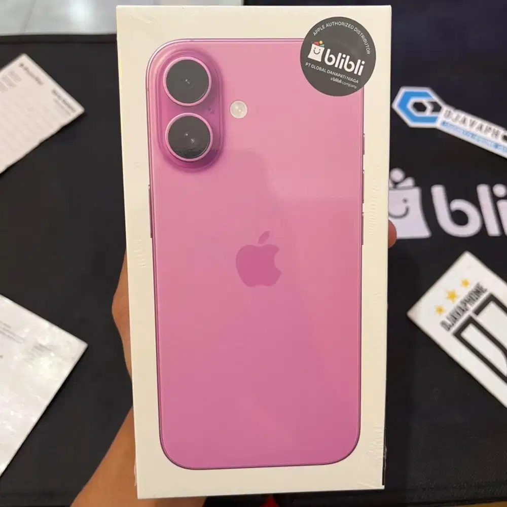 iPhone 16 Pink 128GB NEW Garansi Resmi iBox 1 Tahun