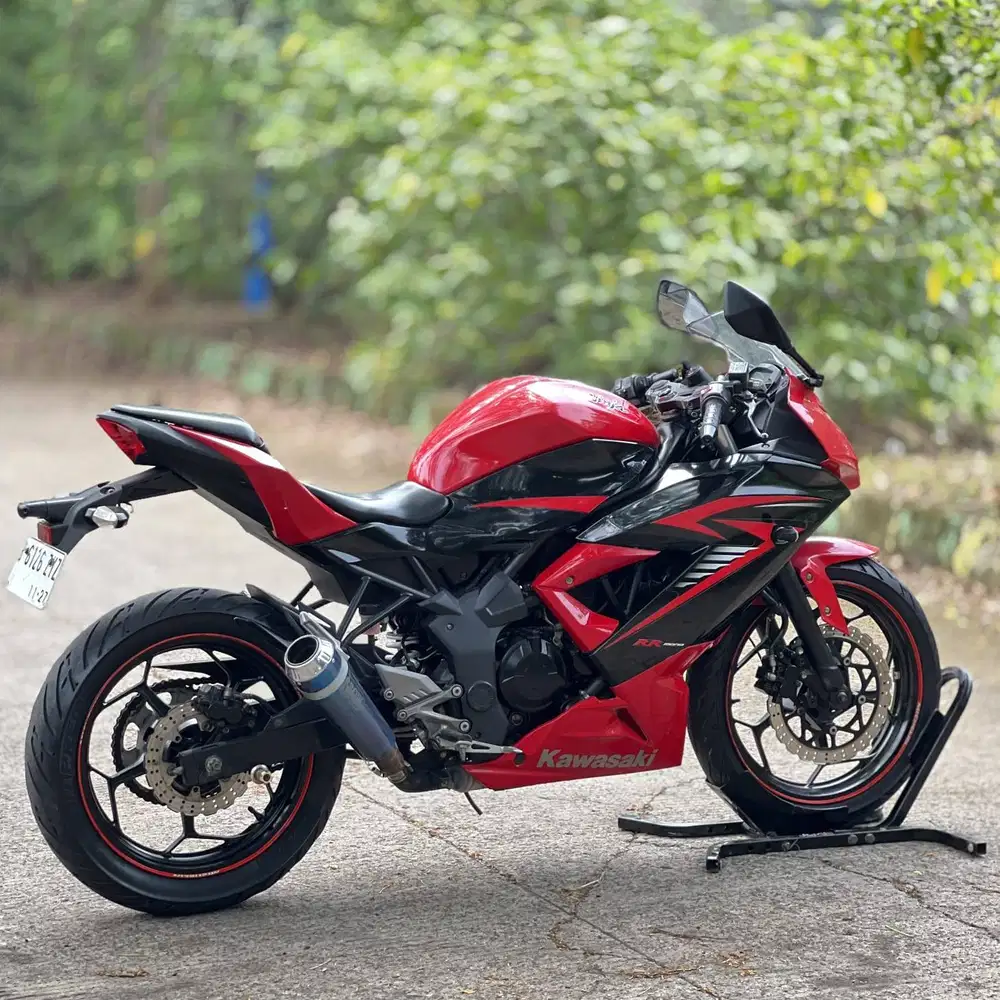 KM LOW! KAWASAKI NINJA 250 MONO SL MERAH 2015 PAJAK ON SIAP NGEBUT