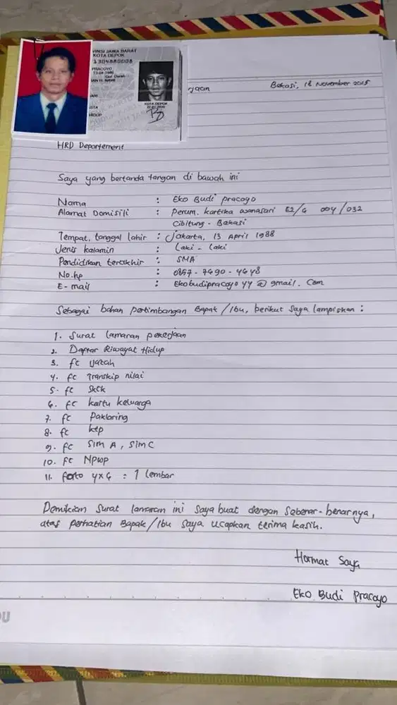 Mencari pekerjaan sebagai driver