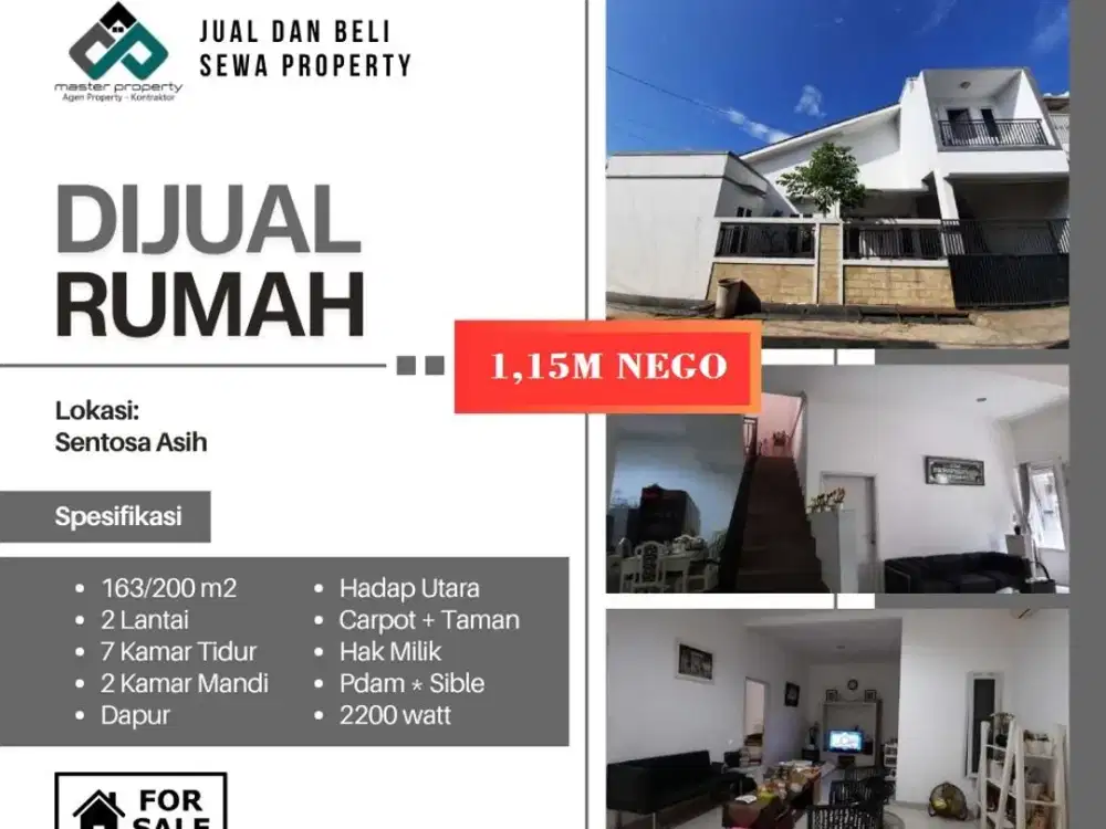 Jual cepat rumah termurah di Komplek Santosa Asih Cipamokolan Bandung