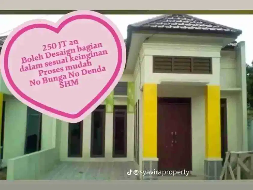 rumah ready terima cantik diperumahan syariah tanpa bank dijual murah