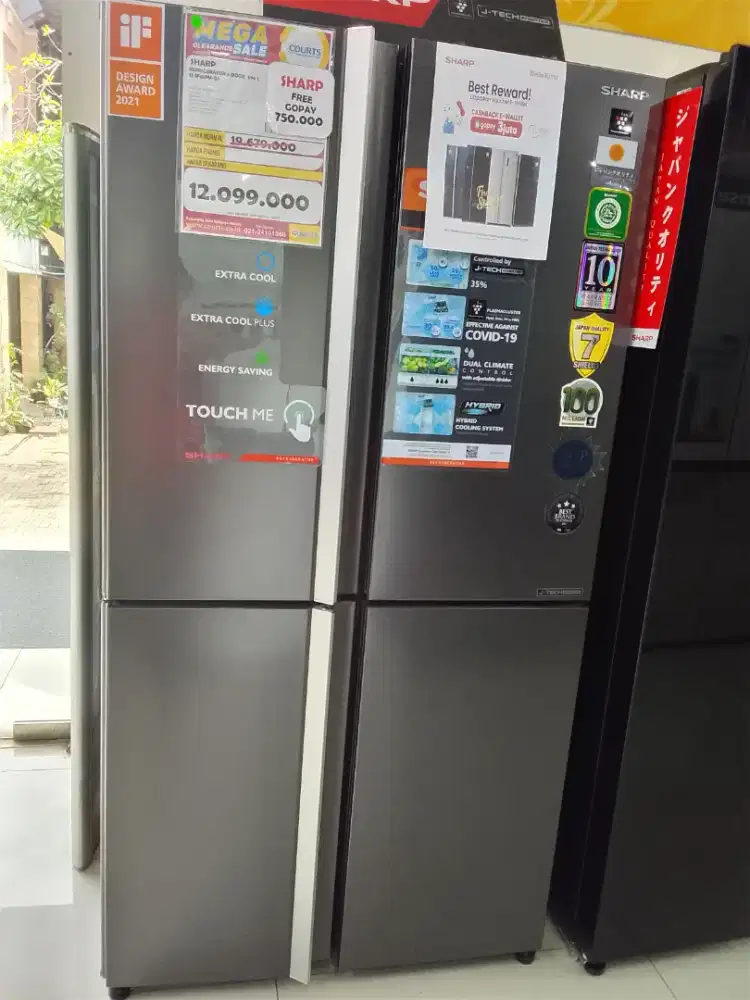 SHARP REFRIGERATOR 4 DOOR 590 L