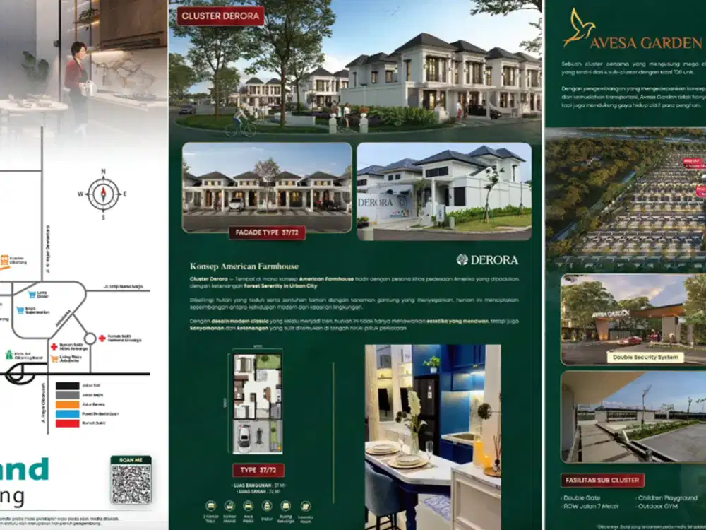 Derora Metland Cikarang (American Farmhouse Style) - DP 15 Jt