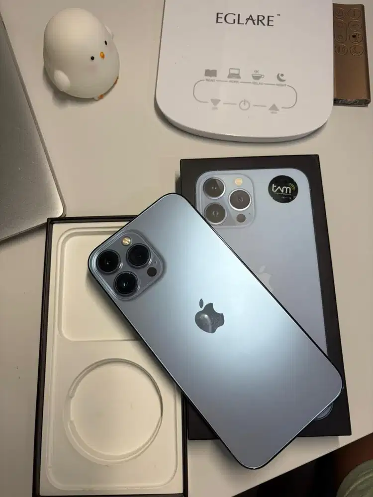 IPHONE 13 PRO MAX SIERRA BLUE 512 GB | bekas pemakaian wanita
