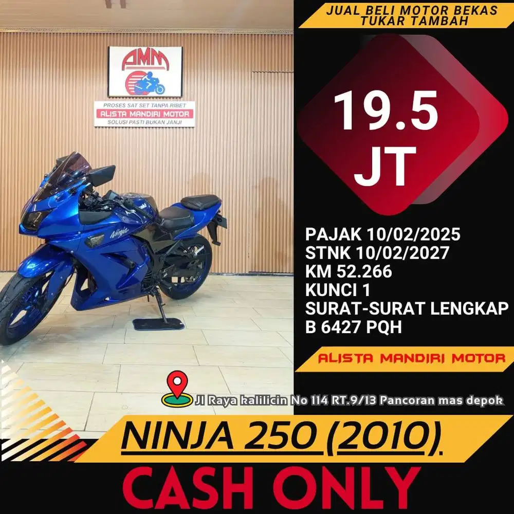 NINJA 250 2010 CC 0% KREDIVO TOKPED SPAYLETTER INDODANA GOPAYLETTER
