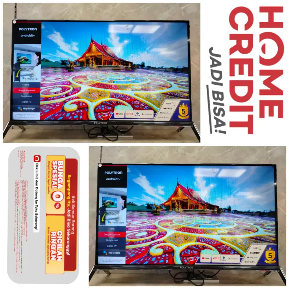 Promo TV POLYTRON 43 FHD SMART TV 43CV8869 CICILAN 0% BY HCI
