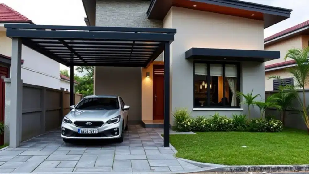 Kanopi atap solarplat