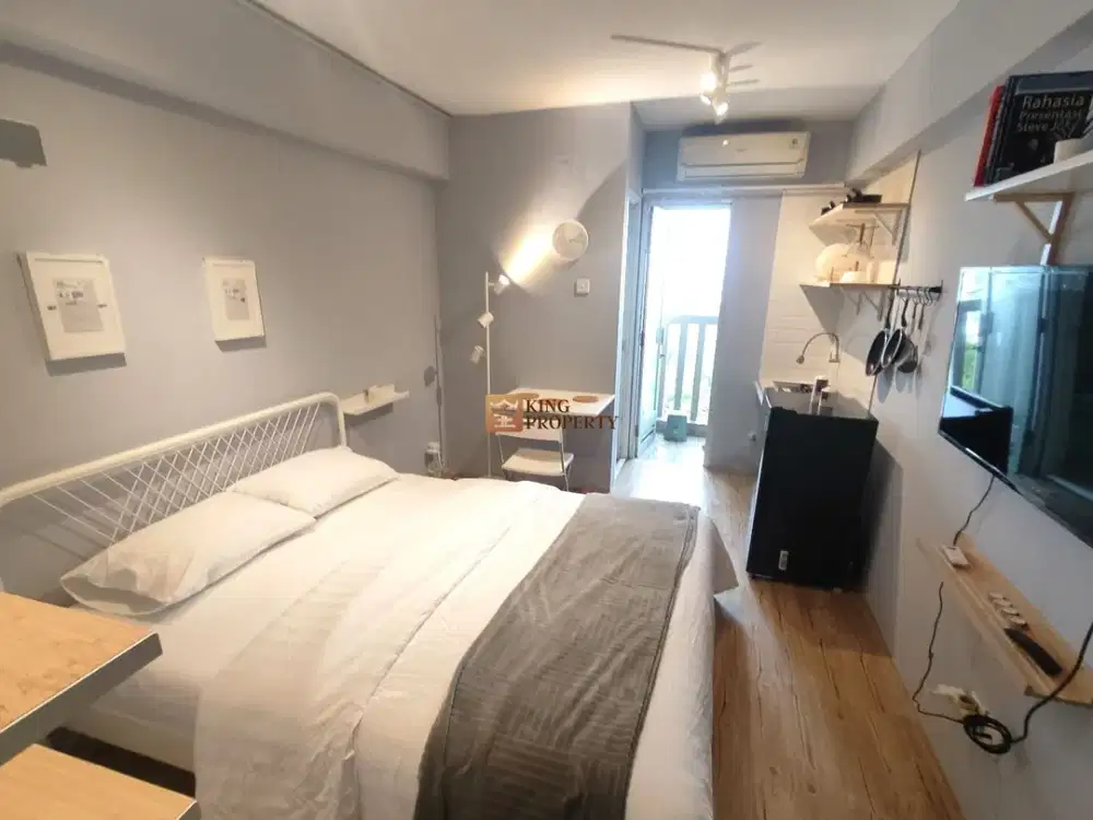 Aesthetic Banget! Studio 21m2 Full Furnished, Akses Langsung Mall Green Bay Pluit Greenbay
