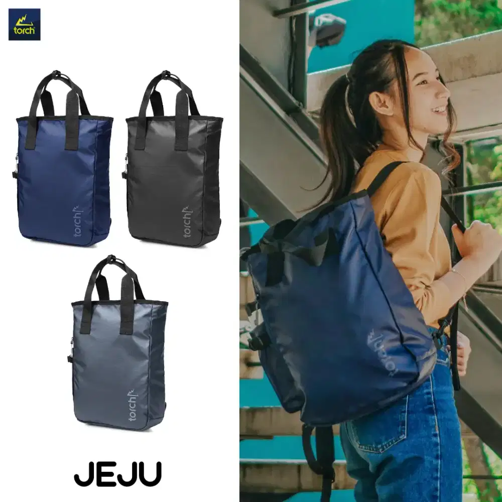 Tas Backpack Jinjing Laptop Office Tote Bag Torch Jeju