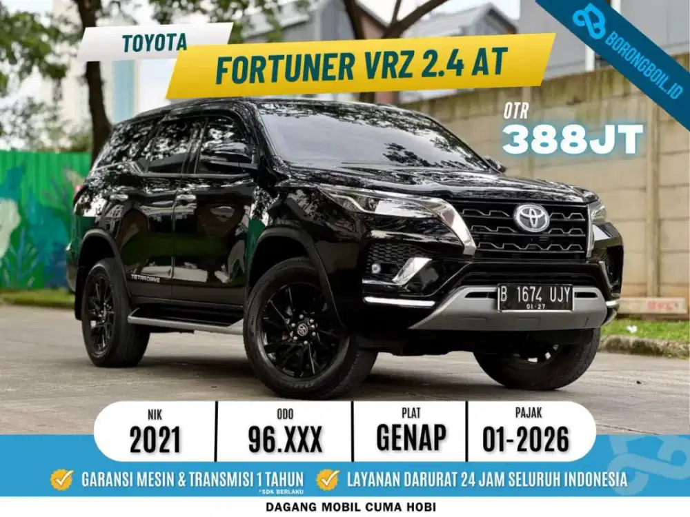 Fortuner VRZ 2.4 AT 2021 hitam