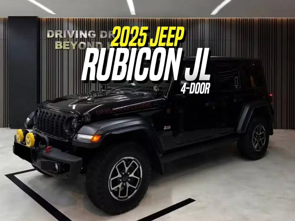 Jeep Rubicon JL 2.0 2025 NIK 2024 Facelift 4-Door Black Hitam 4Door