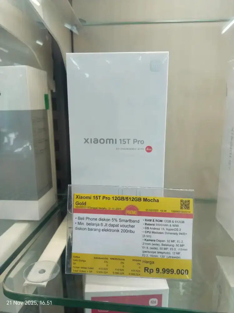 XIAOMI 15T PRO 512 GB, CICILAN TANPA DP, SYARAT CUKUP KTP