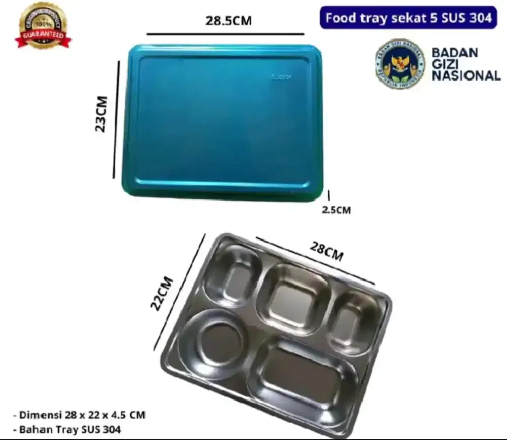 Food tray SUS 304