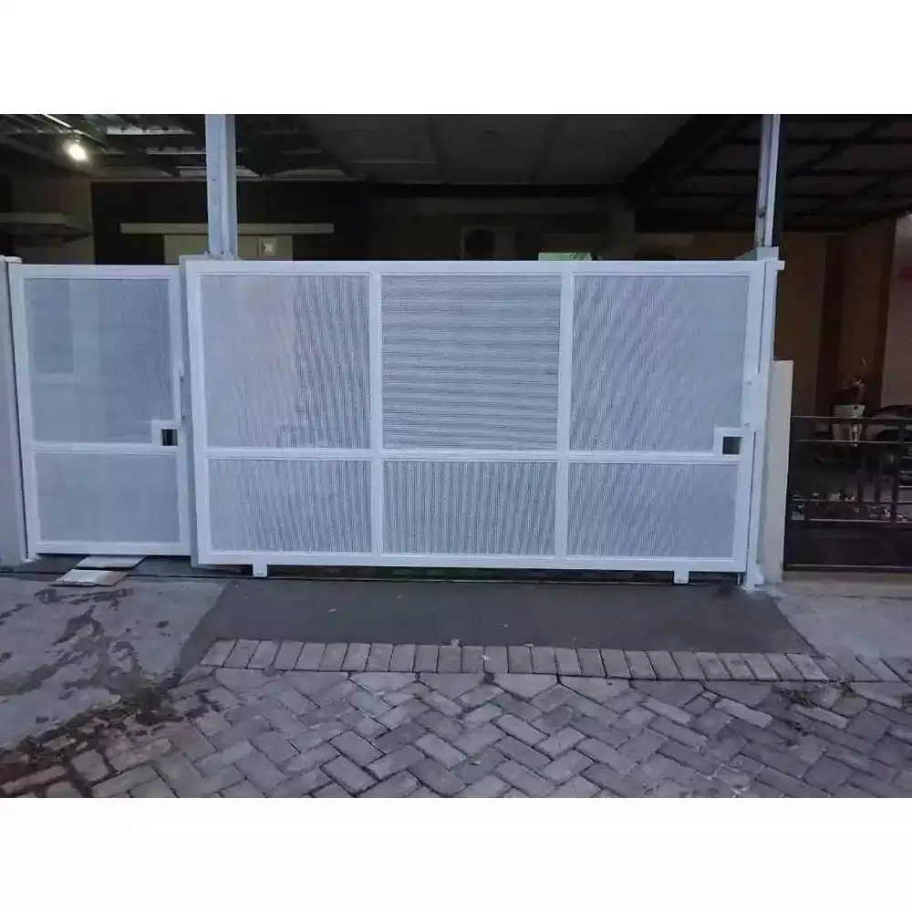 pagar rumah plat bolong gratis survai dan pemasangan