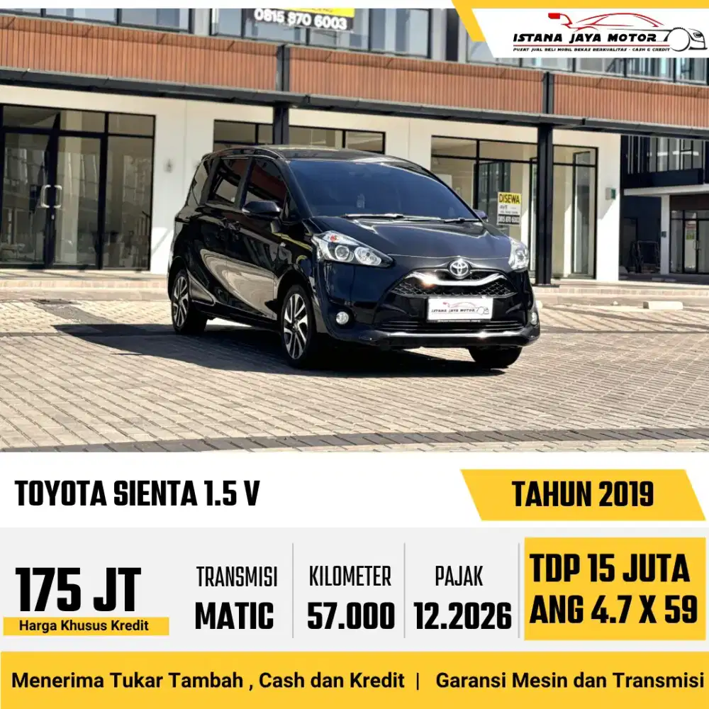 Toyota Sienta V facelift AT 2019