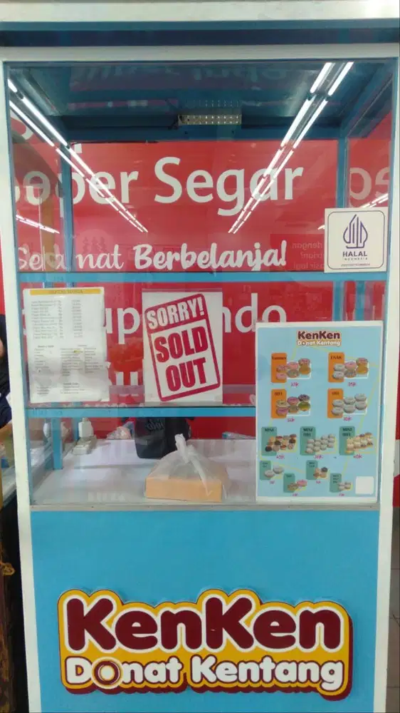 Penjaga stan donat