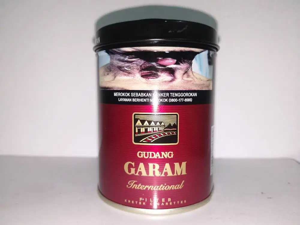 kaleng rokok gudang garam filter