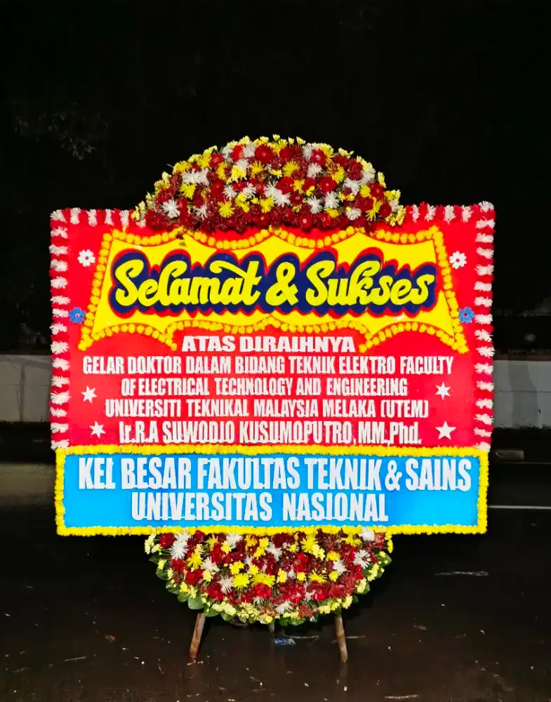 Karangan bunga papan