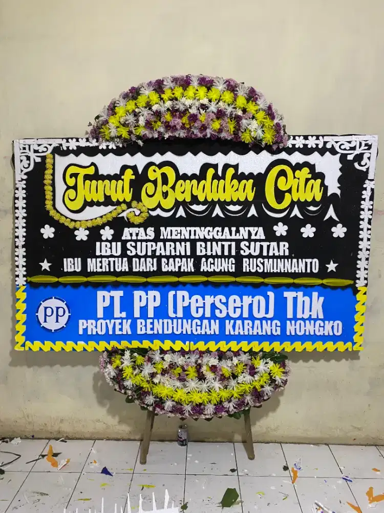 Bunga papan duka cita dll