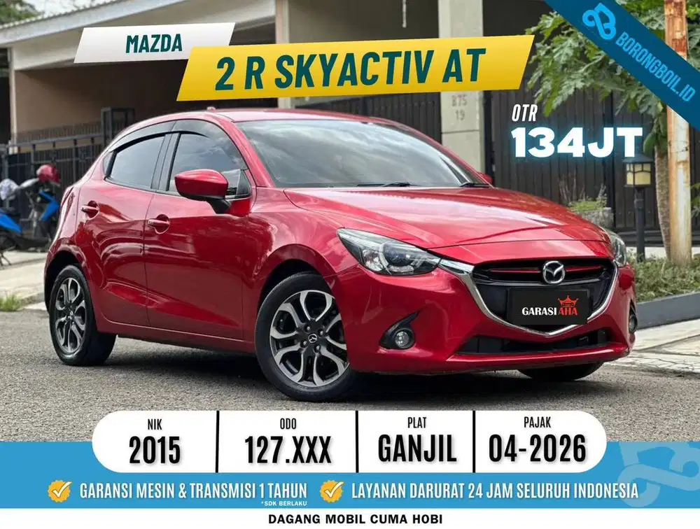 MAZDA 2 R SKYACTIV AT 2015 PAJAK PANJANG