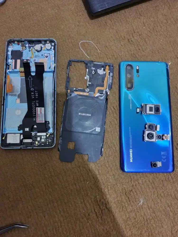 Jual part frame lcd, Camera, fleksibel Huawei p30 pro ex resmi indo