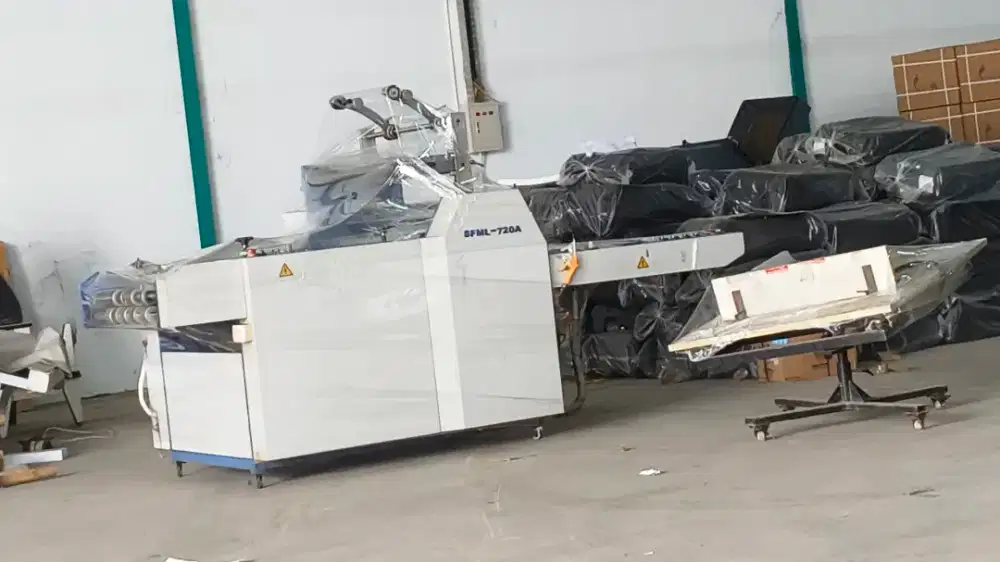 Mesin laminating,laminasi,autocut,kompresor, pemanasan oli, istimewa,