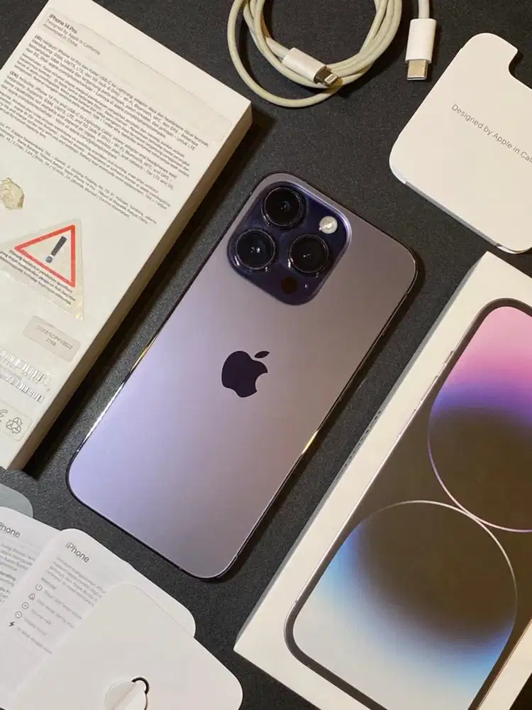 iPhone 14 Pro 128GB iBox, No minus, Lengkap Full set