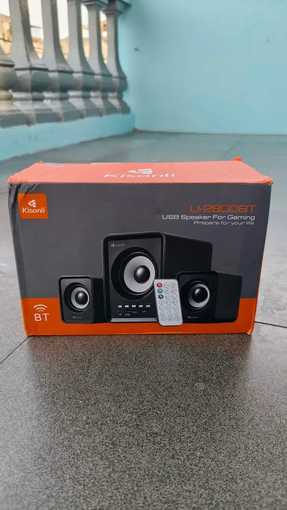 KISONLI Speaker Laptop Komputer USB Bluetooth U-2800BT With Remote