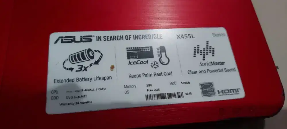 Laptop asus X445L