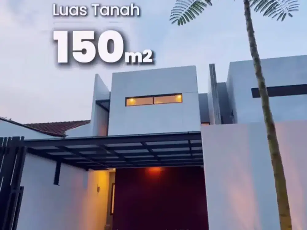 DIJUAL CEPAT RUMAH BARU TANAH LUAS HARGA MURAH DESIGN MODERN DI PONDOK CABE