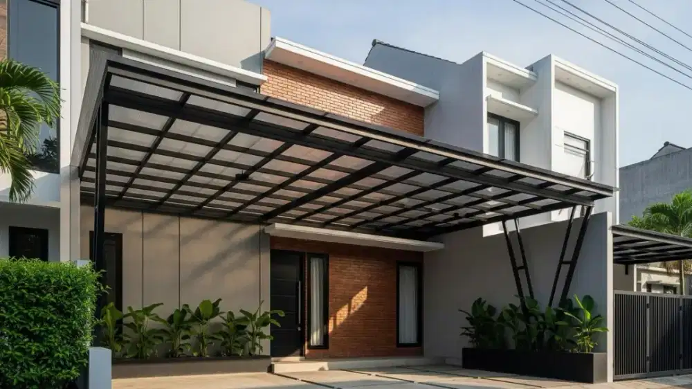 Kanopi atap solarplat