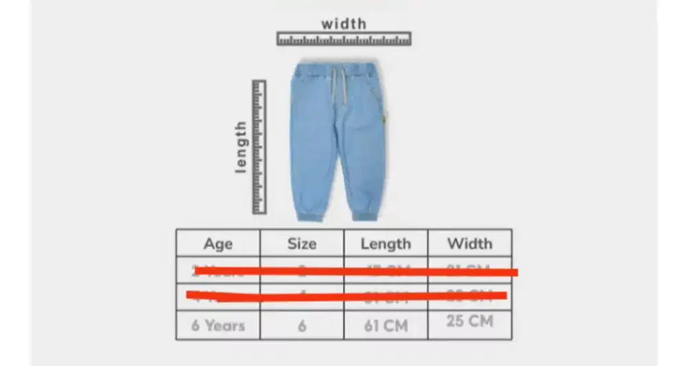 Celana jogger anak second