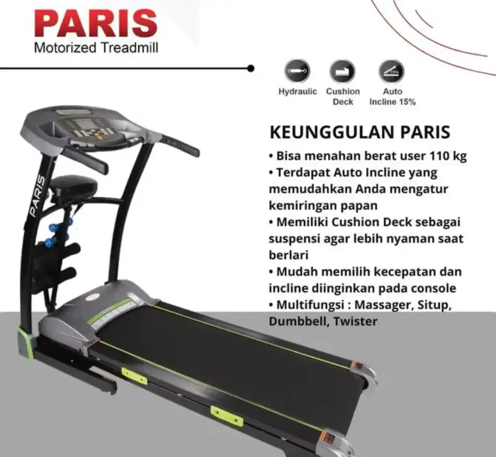 Treadmill elektrik paris ireborn