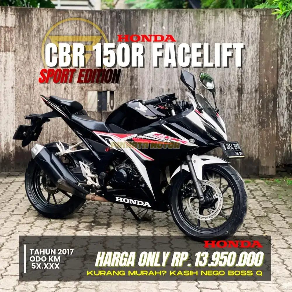DP 0 Rupiah HONDA CBR150R FACELIFT 2017