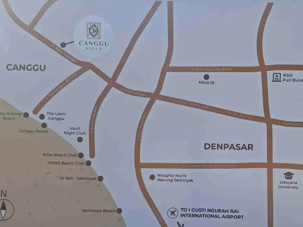 Tanah kavling commercial Residential Canggu Hill Bali - Thumbnail 10
