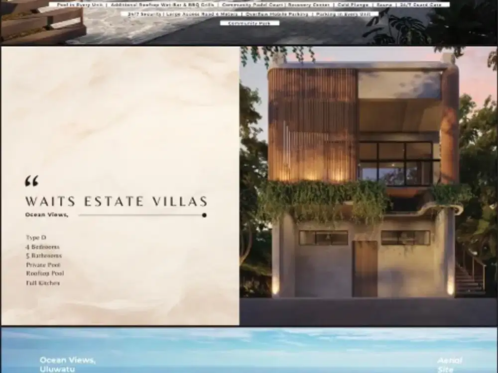 Wait Estate Villa uluwatu pecatu Bali