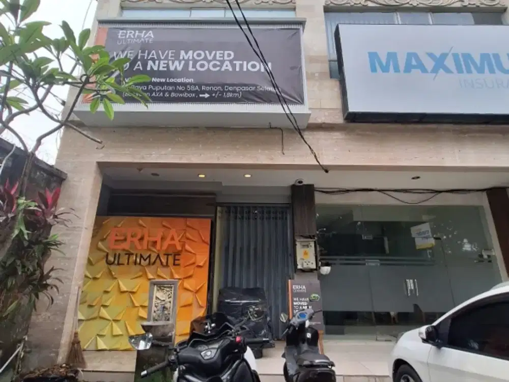 Ruko premium strategis ex CLINIC Raya puputan Renon Denpasar Bali