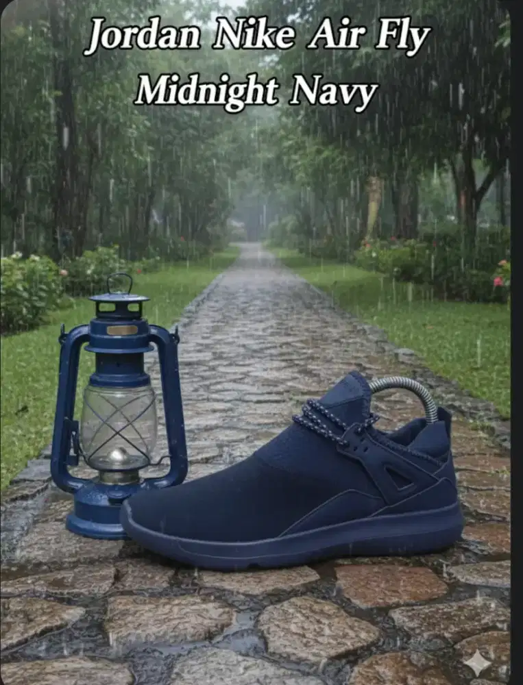 Sepatu Jordan Nike Air Fly  Midnight Navy  Size 36,5 inslol 23,5