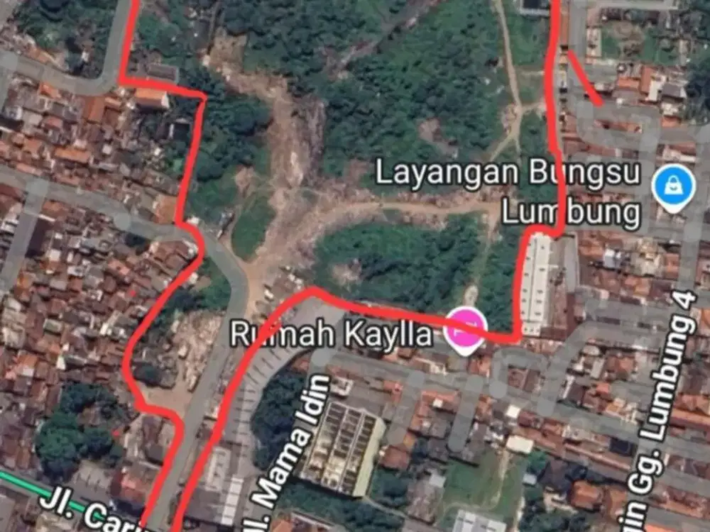 Tanah Strategis di Caringin Bentuk Gentong