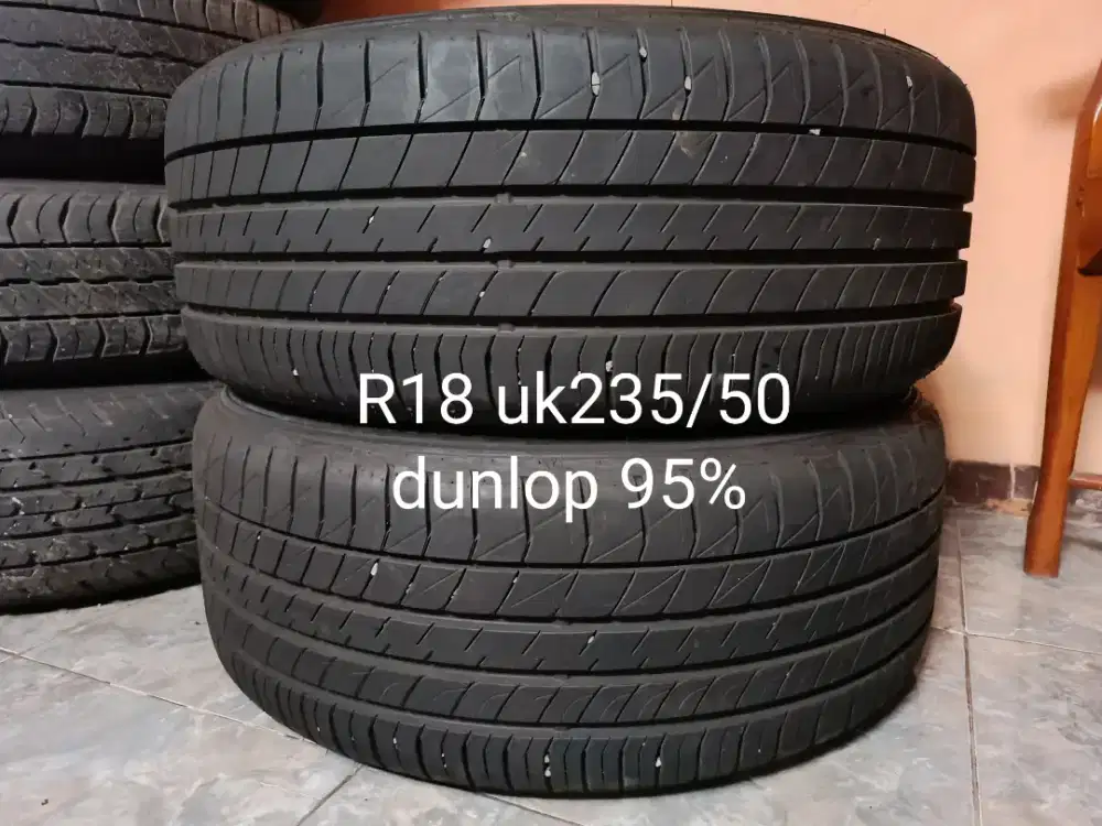Ban R18 uk 235/50 merk dunlop alphard harrier vellfire crv mercy bmw