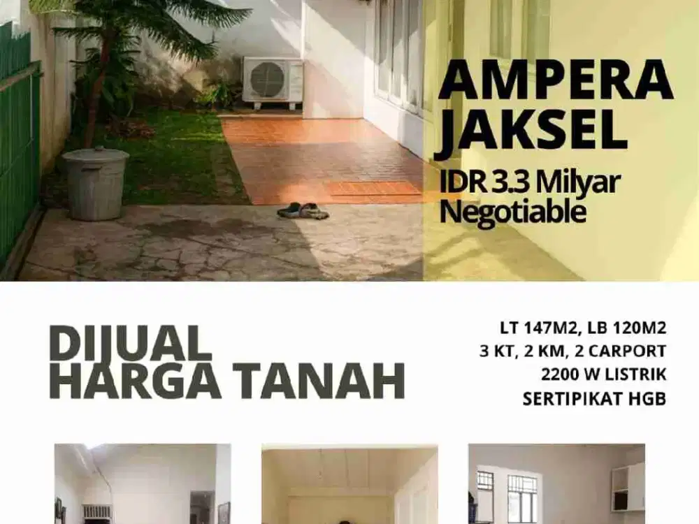 Di jual rumah murah di kawasan ampera