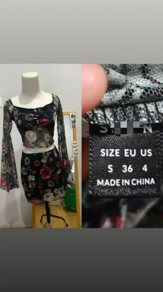 Setelan Baju Sexy Brand Shine