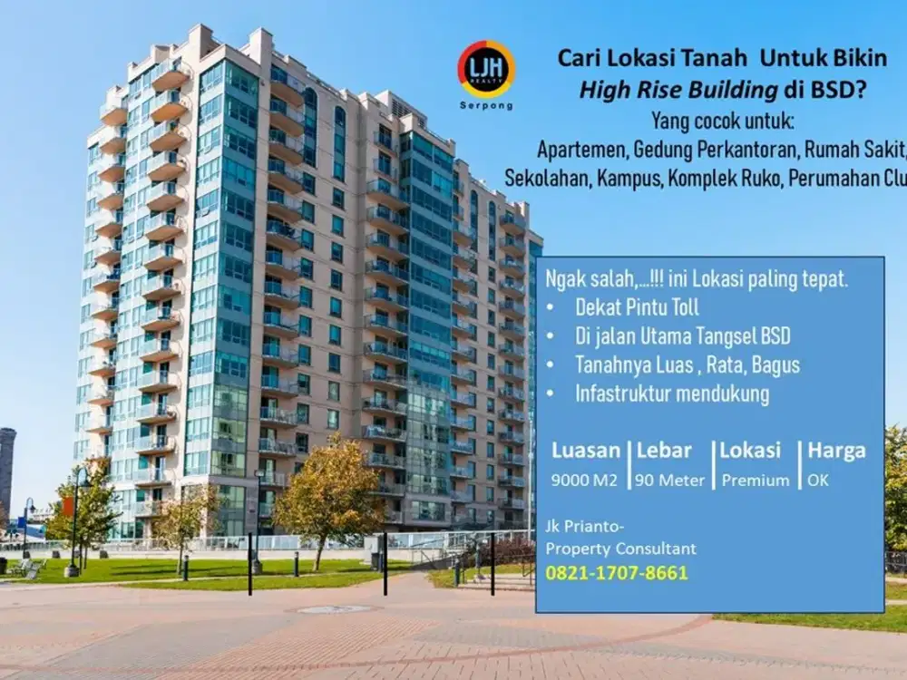 Cari lahan premium di BSD dengan harga DI BAWAH PASAR?