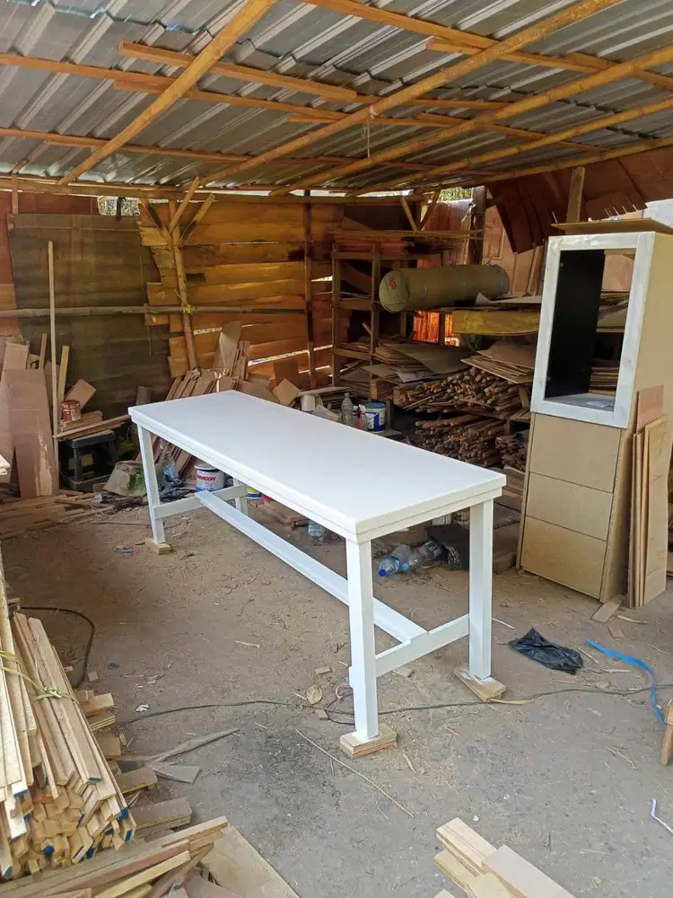 meja kantor, meja kerja panjang 2 meter custom