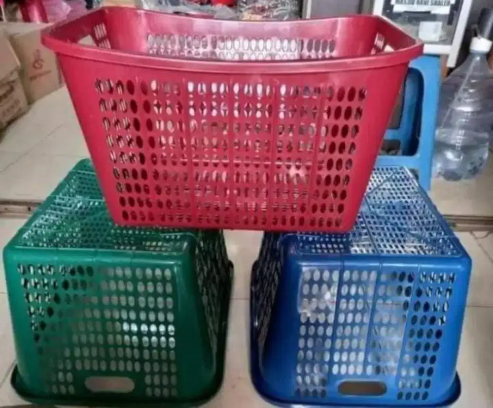 KERANJANG PLASTIK PAJERO WARNA GROSIR TERMURAH