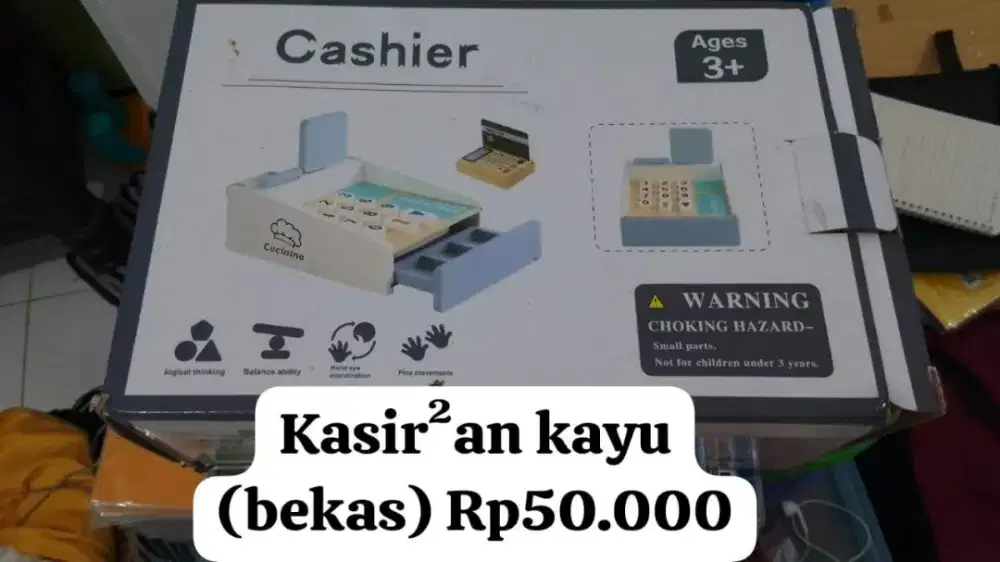 Mainan Kasir Kayu