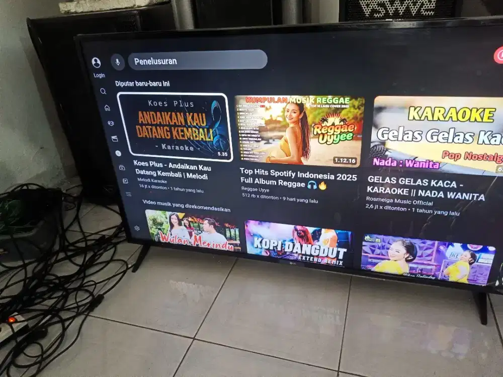 Jl CPT LED 75 in LG Smart Digital 4 K UHD Vois  Original mulus