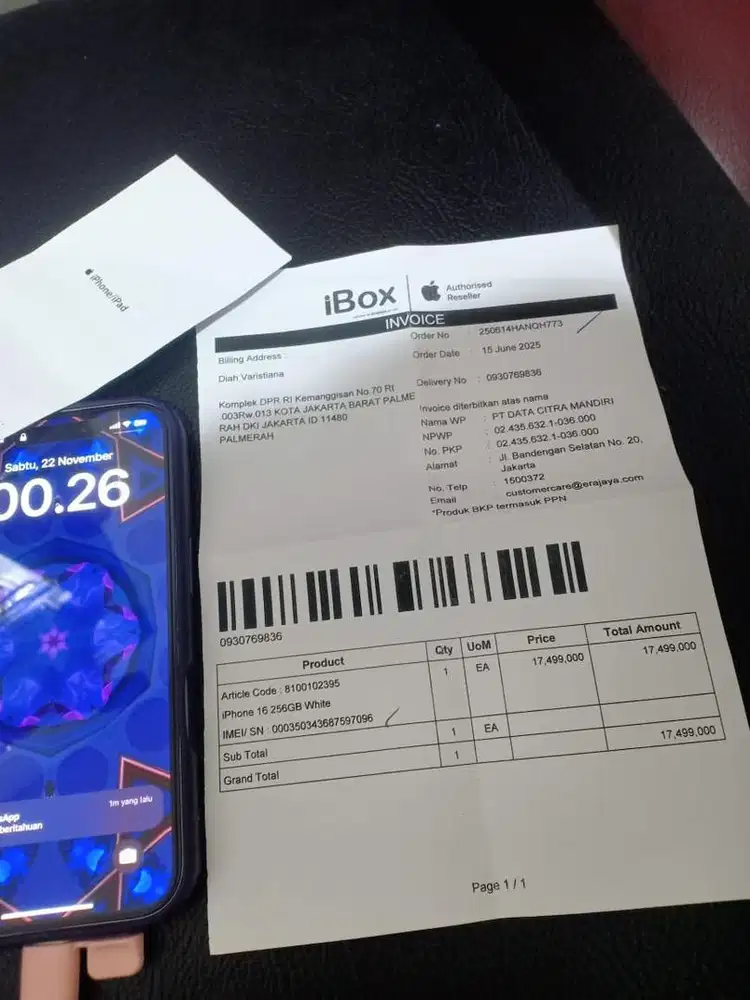 Iphone 16 like a new from ibox